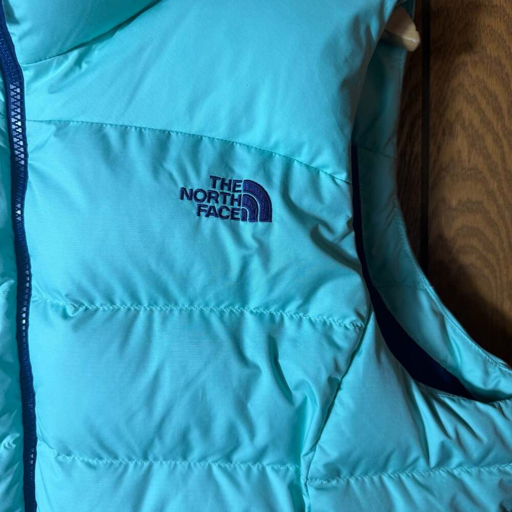 The North Face 700 Fill Down Puffer Vest Women's XL Mint Green - Picture 2 of 7